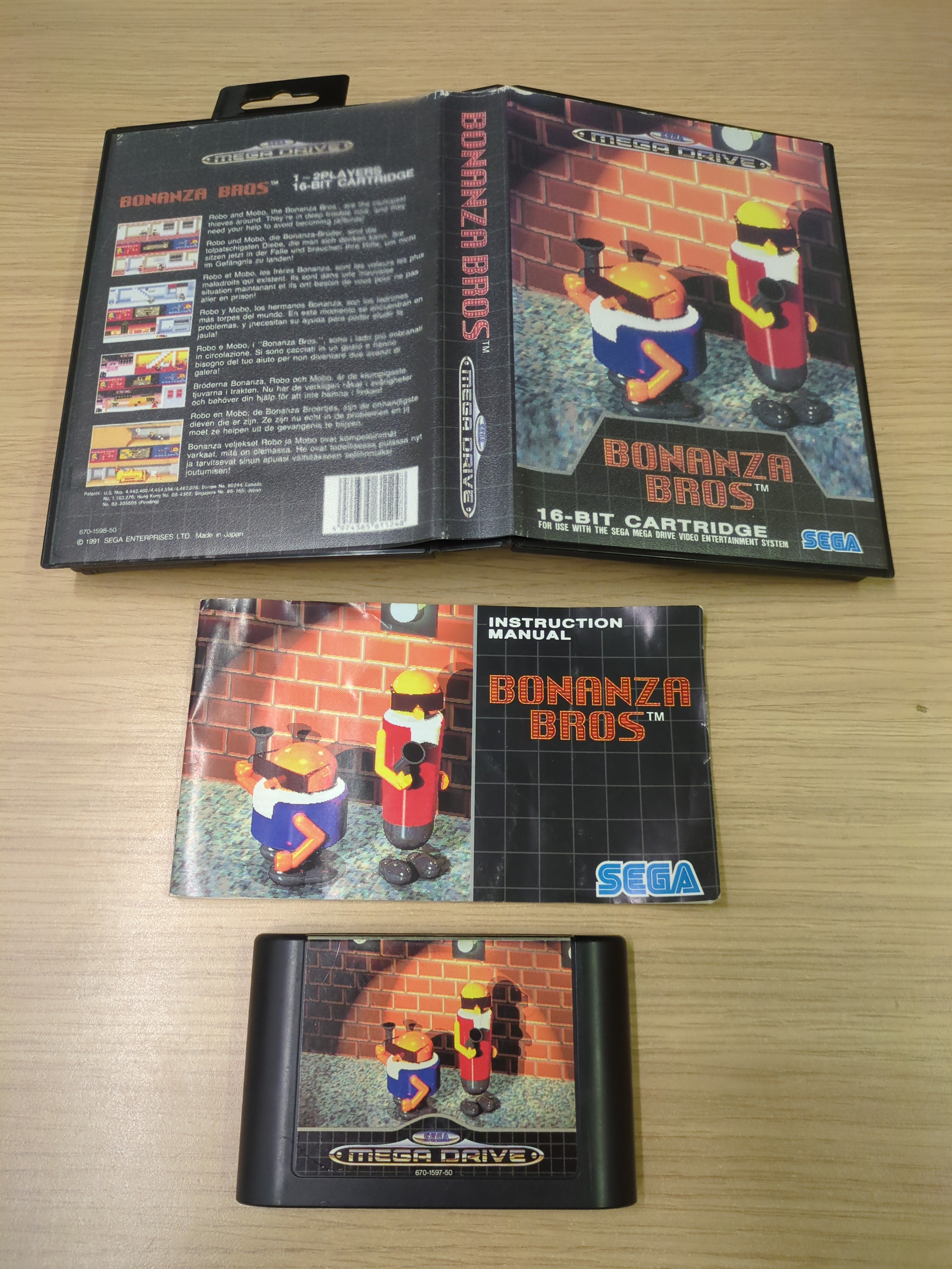 Bonanza Brothers Sega Mega Drive game Bonanza Brothers Sega Mega Drive game
